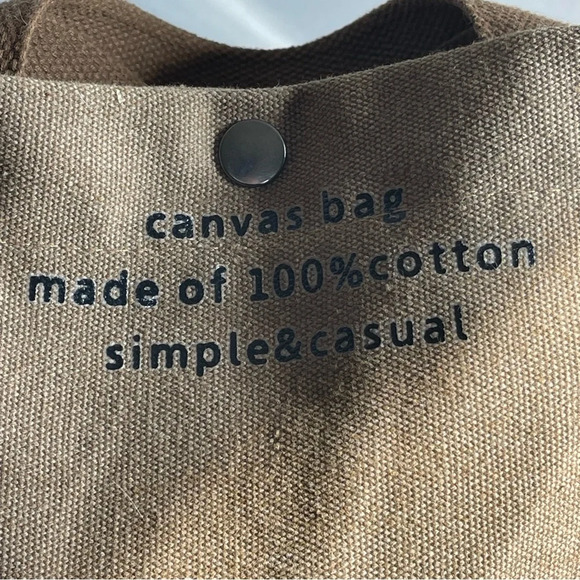 Canvas Tote Handbags Casual Shoulder Work Bag Crossbody Top Handle - Picture 4 of 14